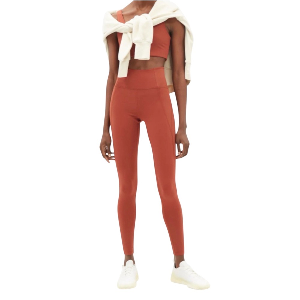 Girlfriend Collective High Rise‎ Compressive Leggings Rust/Terracotta Small